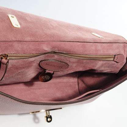 Mulberry Glossy Goat Medium Lily Flap Dark Blush 8 of 13