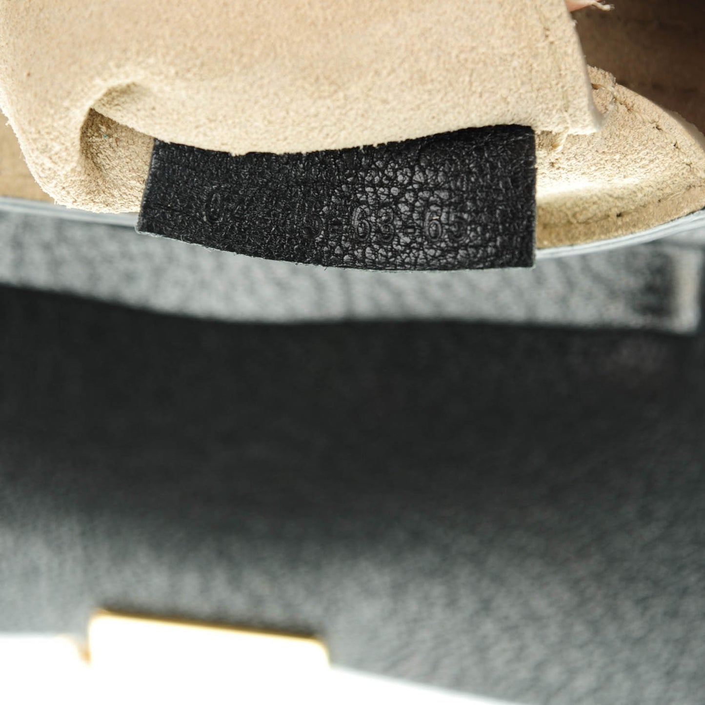 Grained Lambskin Nano Drew Shoulder Bag Black
