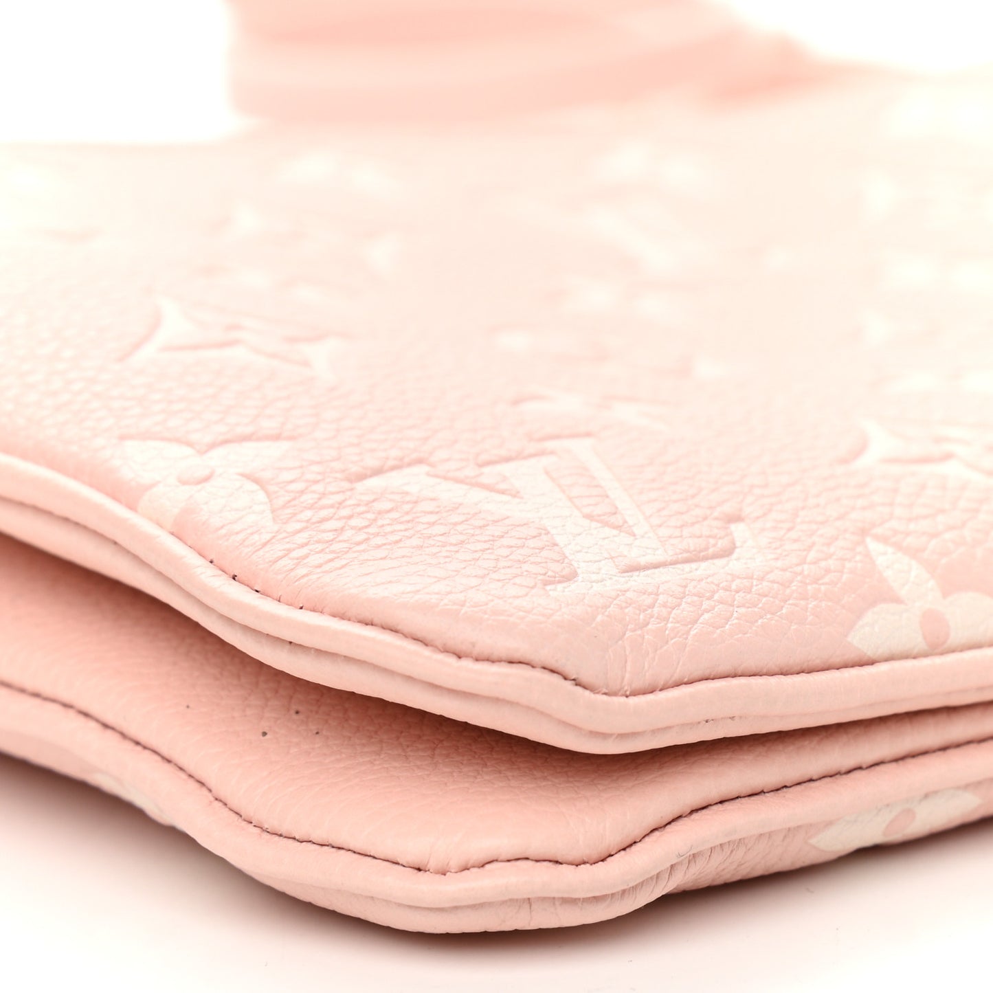 Empreinte Monogram Double Zip Pochette Rose