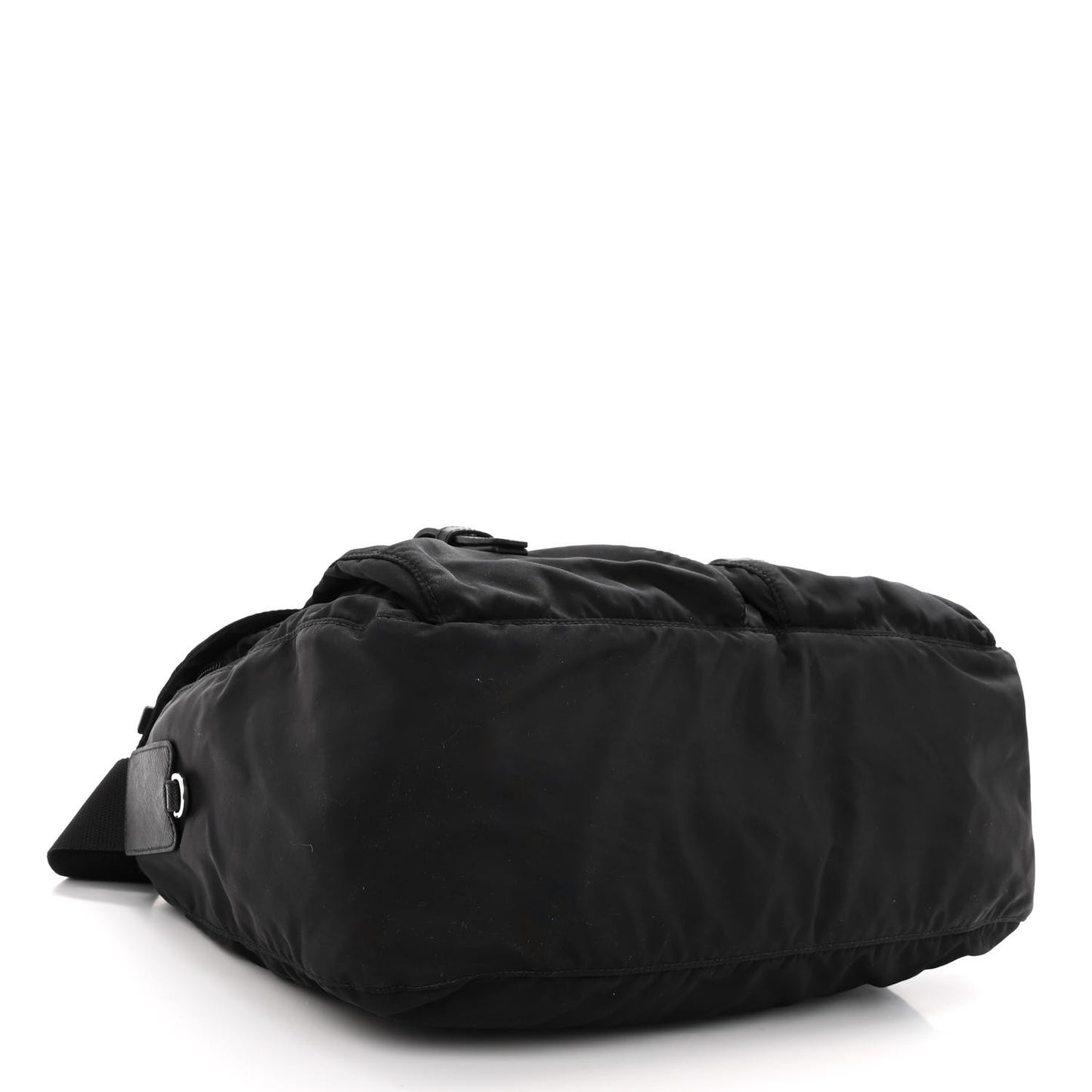 Nylon Vela Messenger Bag Black
