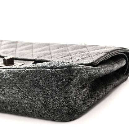 Chanel Washed Caviar Quilted 2.55 Reissue 225 Bijoux Chain Flap  Black 10 of 11