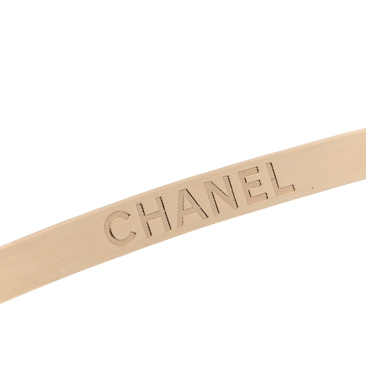 Metal CC Headband Light Gold