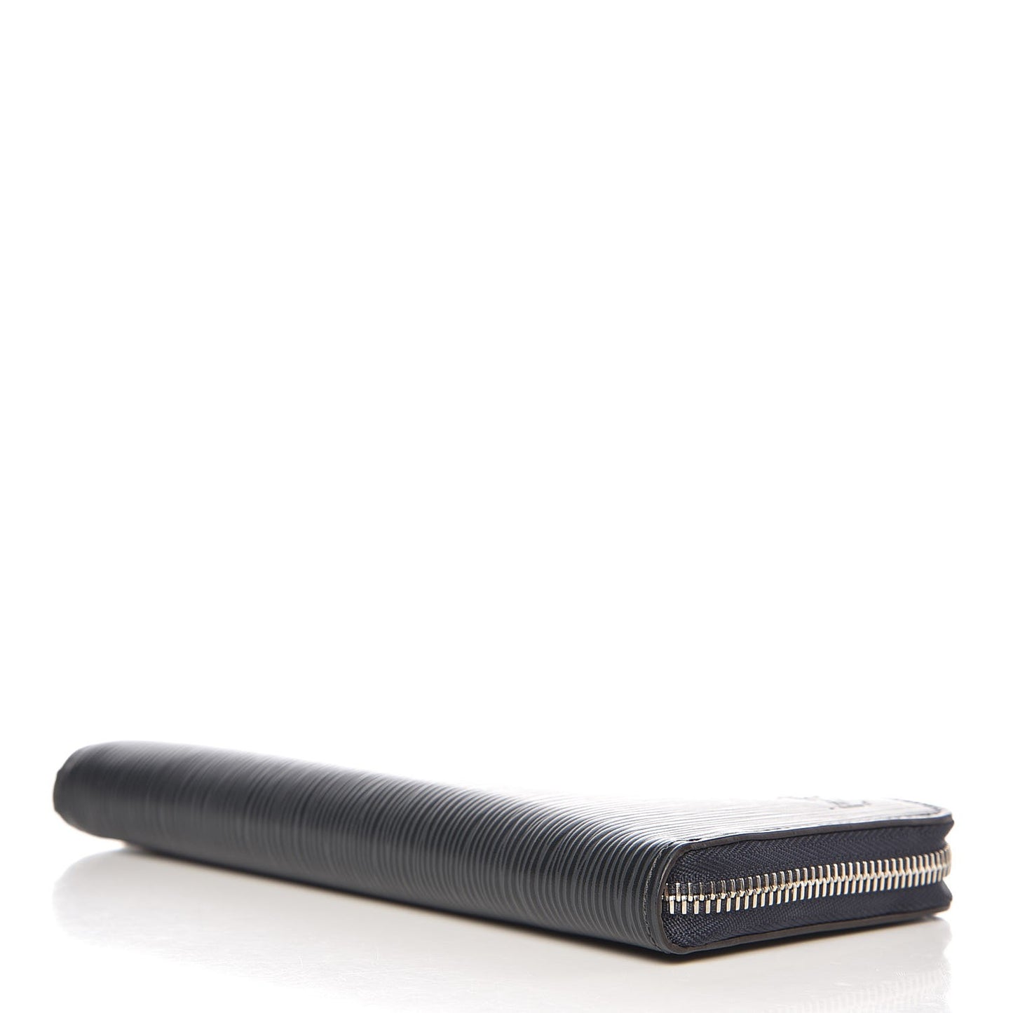 Epi Zippy Vertical Wallet Blue Nuit