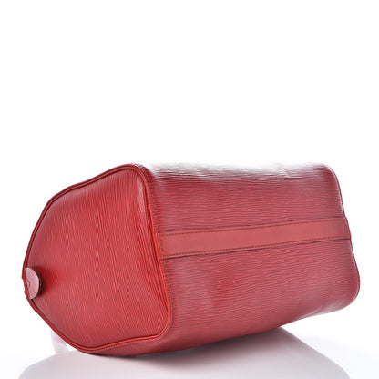 Louis Vuitton Epi Speedy 25 Castillan Red 4 of 12