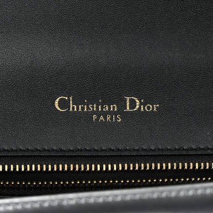 Christian Dior Metallic Patent Micro-Cannage Small Diorama Flap Bag Silver 6 of 13