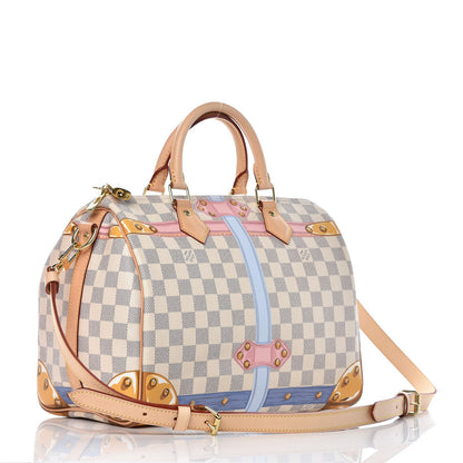 Louis Vuitton Damier Azur Summer Trunks Speedy Bandouliere 30 3 of 8