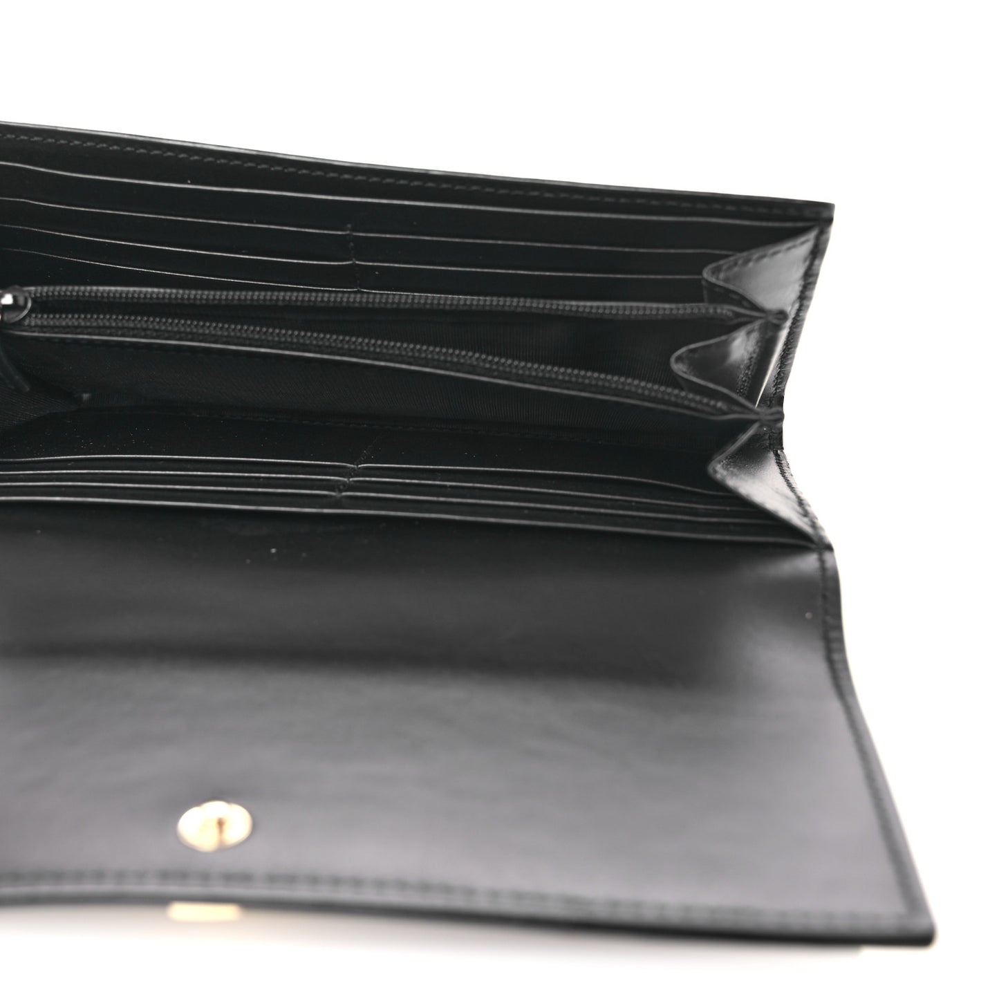 Microguccissima Bow Continental Wallet Silver