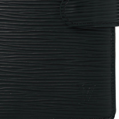 Louis Vuitton Epi Small Ring Agenda Cover Black 7 of 11