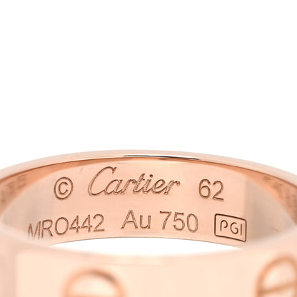 Cartier 18K Pink Gold 5.5mm LOVE Ring 62 10 5 of 5