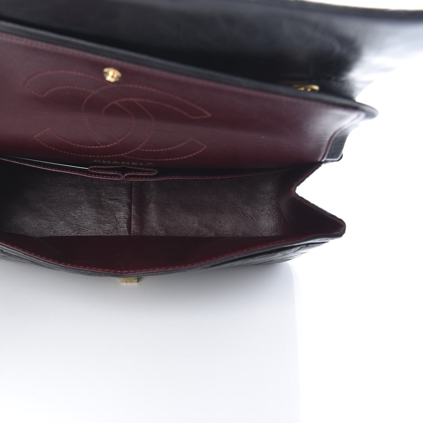 Aged Calfskin Quilted 2.55 Reissue 226 Flap Black