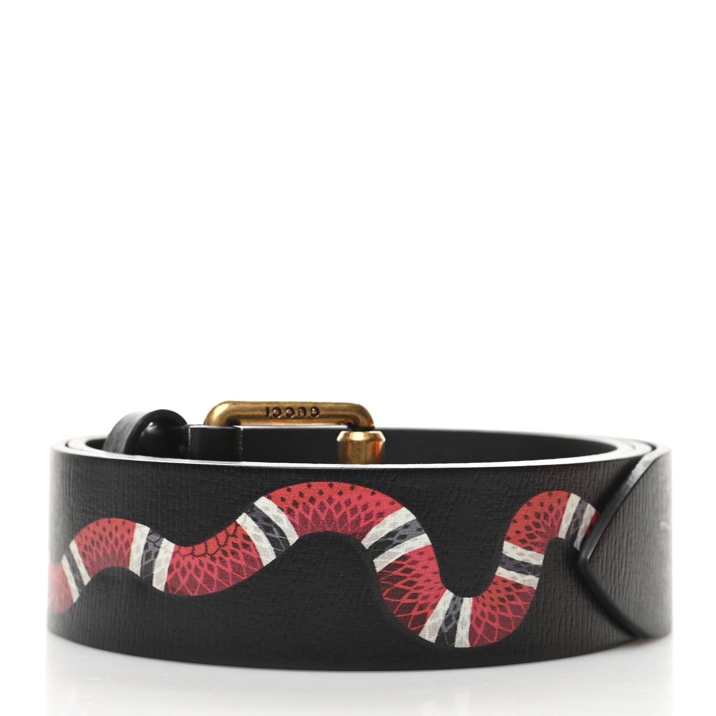 Shangai Calfskin Kingsnake 35mm Belt 85 34 Black Multicolor