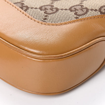 Gucci Calfskin Monogram Web Small Jackie O Hobo Light Brown 11 of 13