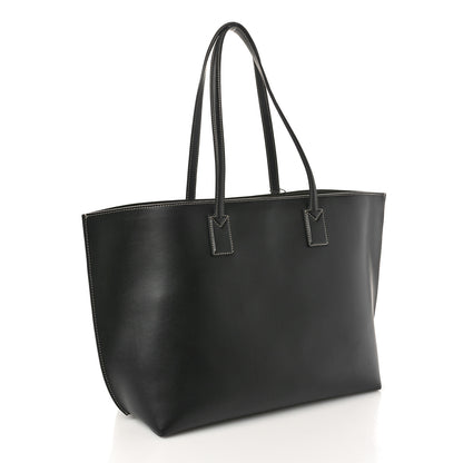 Burberry Calfskin Monogram Motif TB Medium Soft Tote Black 3 of 9