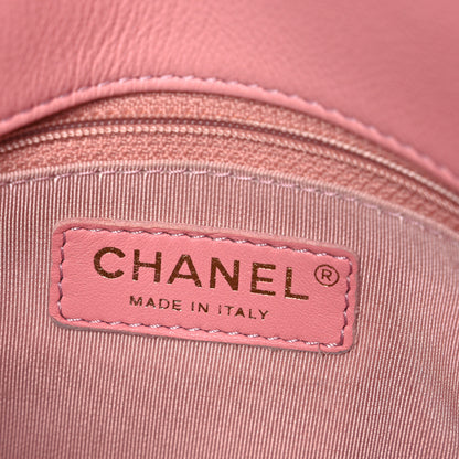 Chanel Grained Calfskin Small Chevron Chic Top Handle Flap Pink 6 of 11