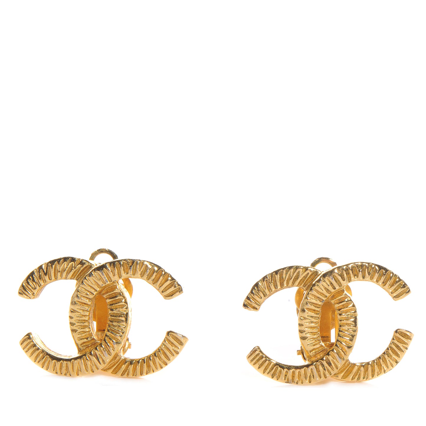 CC Clip On Earrings Gold