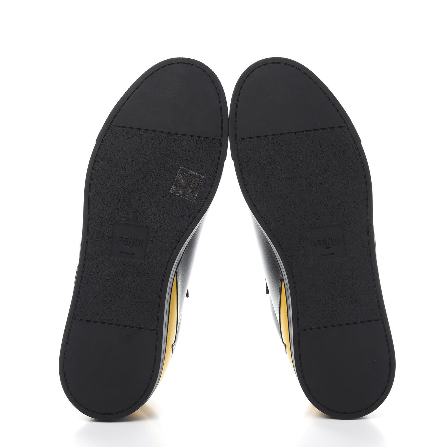 Fendi Vitello Elite Monster Eyes Sneakers 7 Black 6 of 10