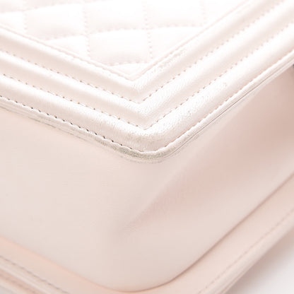 Chanel Lambskin Quilted Medium Boy Flap Light Pink 8 of 19