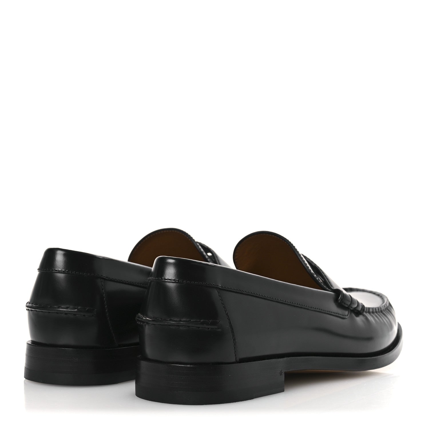 Gucci Calfskin Mens Interlocking G Millennial Ribot Loafers 13 Black 5 of 12