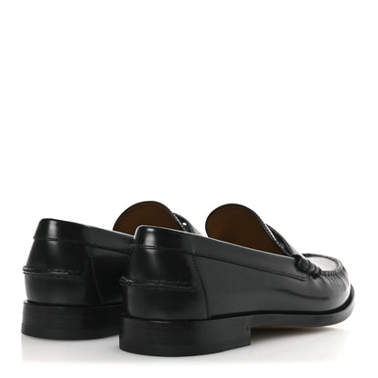 Gucci Calfskin Mens Interlocking G Millennial Ribot Loafers 13 Black 5 of 12