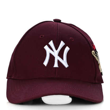 Gucci X MLB Cotton NY Yankees Baseball Hat 57-61 Lacquer 3 of 9
