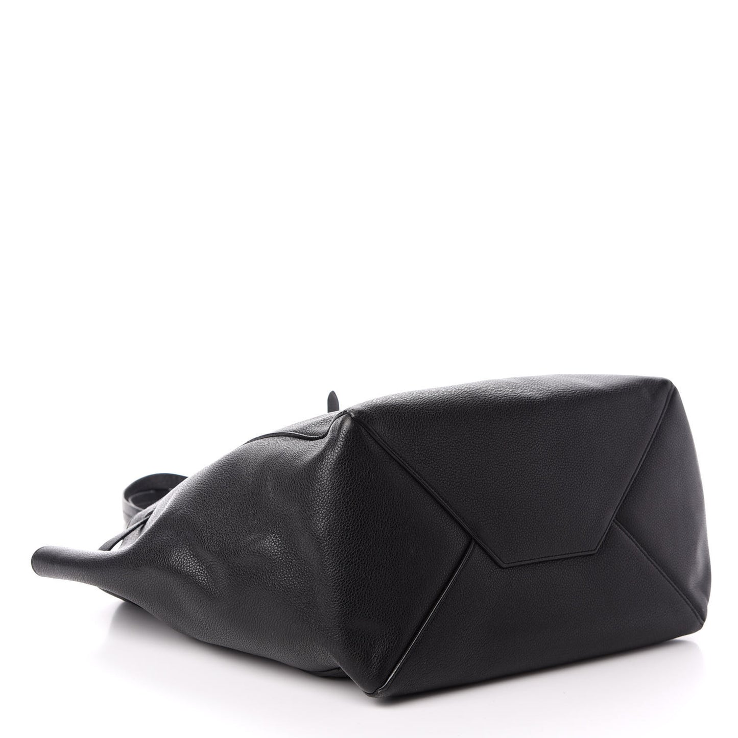 Soft Grained Calfskin Small Belt Cabas Phantom Black