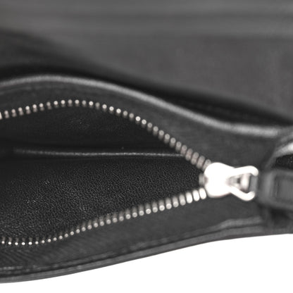 Saint Laurent Lambskin Y Quilted Monogram Loulou Flap Wallet Black 6 of 11