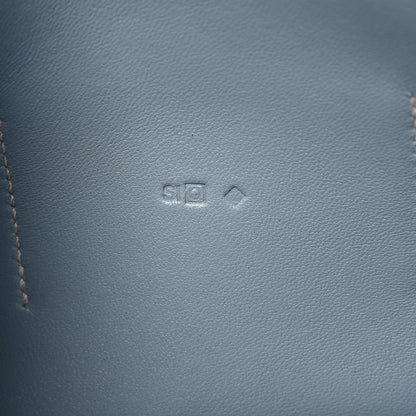 Hermes Togo Dogon Duo Wallet Bleu Lin 9 of 9