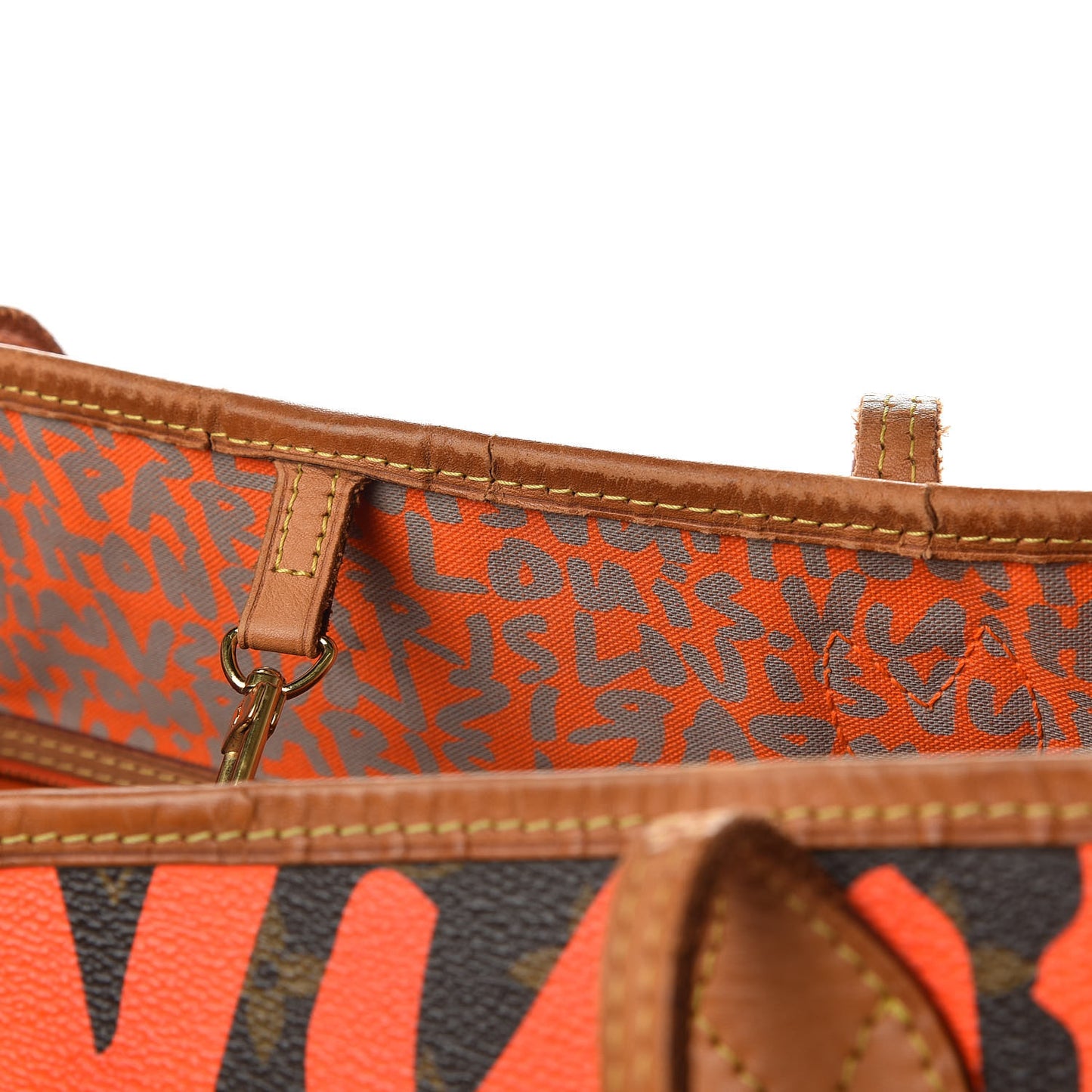 Monogram Graffiti Neverfull GM Orange