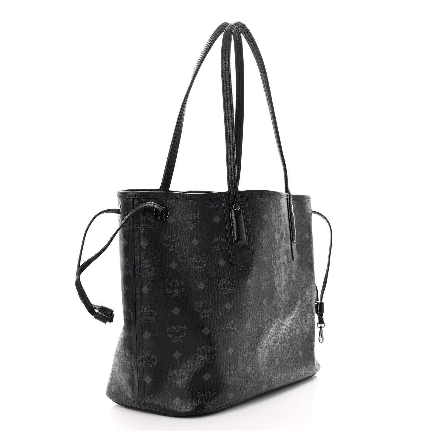 Visetos Medium Liz Reversible Shopper Tote Black