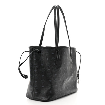 MCM Visetos Medium Liz Reversible Shopper Tote Black 4 of 17