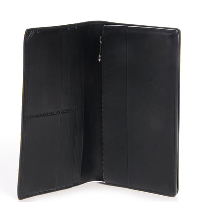 Goyard Coated Canvas Chevron Long Bi-Fold Wallet Black 6 of 9