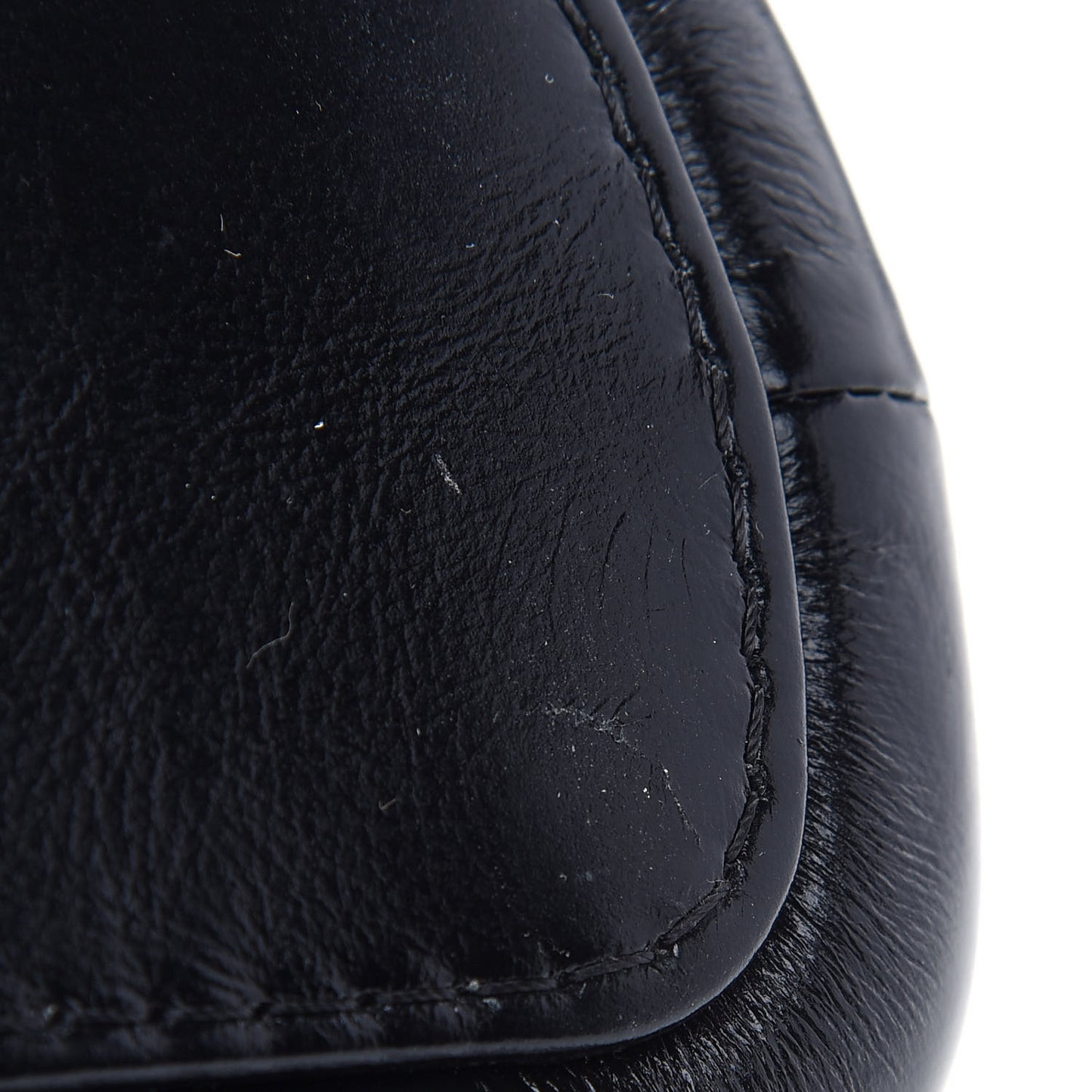 Aged Calfskin Chevron Quilted Small Gabrielle Hobo So Black