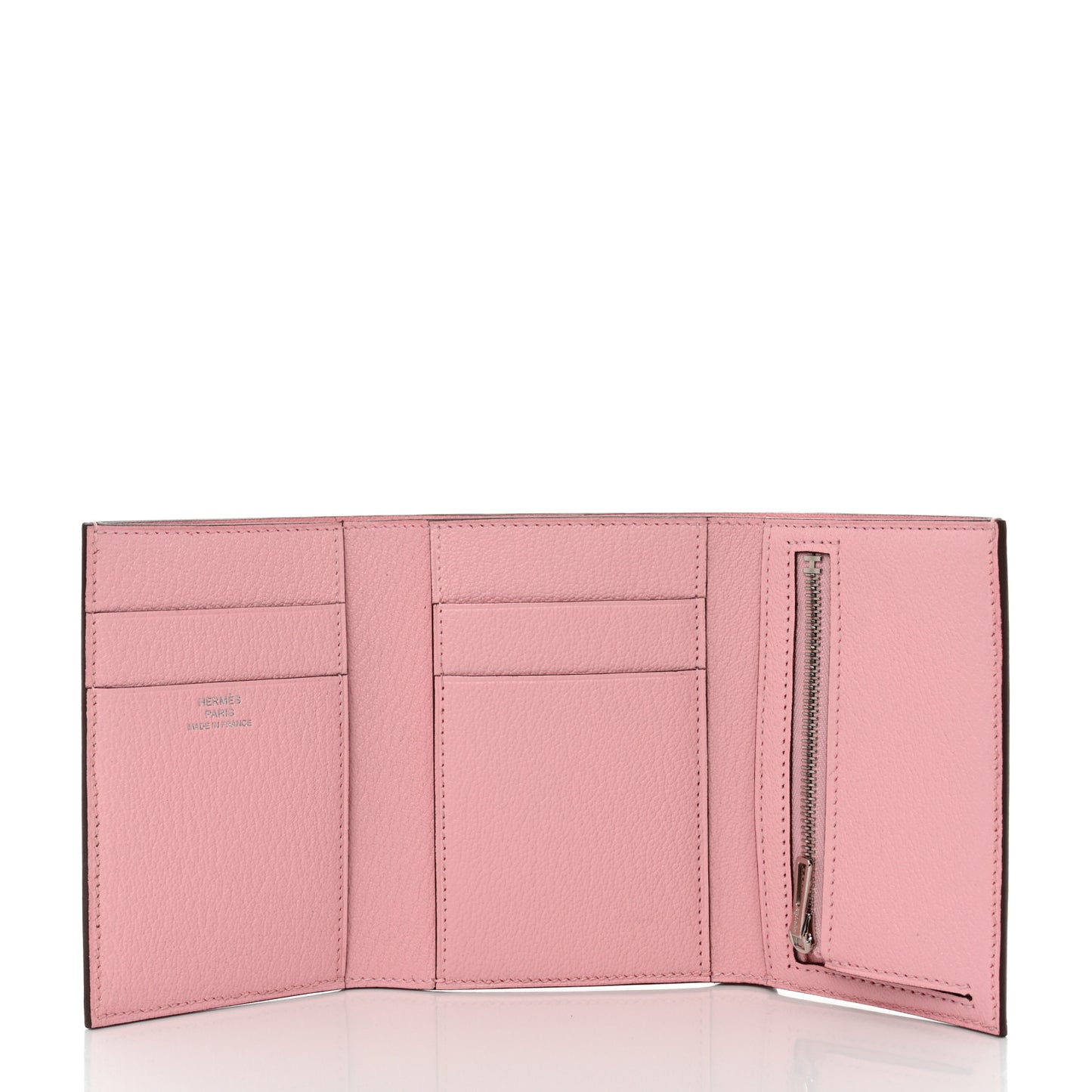 Chevre Mysore Tri-Fold Compact Bearn Wallet Rose Sakura