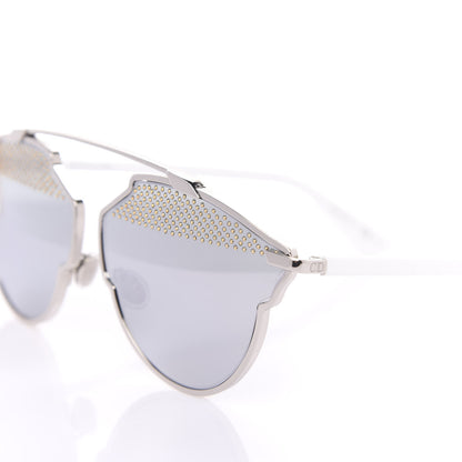 Christian Dior Studded So Real Sunglasses Silver White 10 of 10