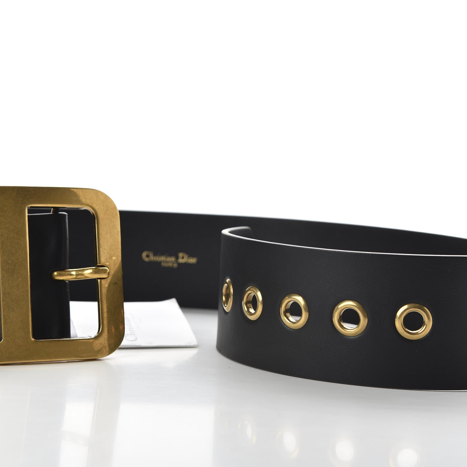 Christian Dior Calfskin Diorquake Belt 75 Black 6 of 6