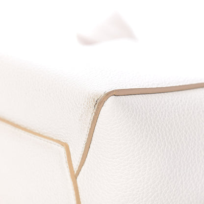 Celine Soft Grained Calfskin Small Sangle Bucket Bag White 10 of 11