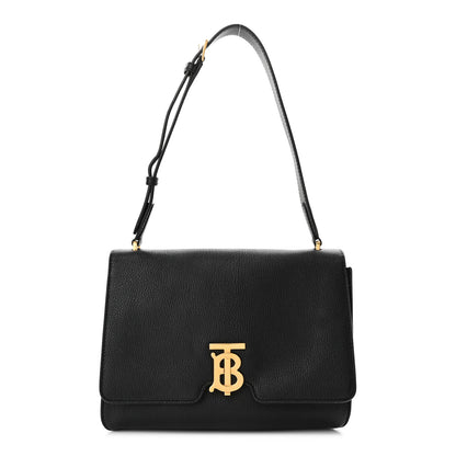 Burberry Grained Calfskin Medium TB Bag Black 1 of 9