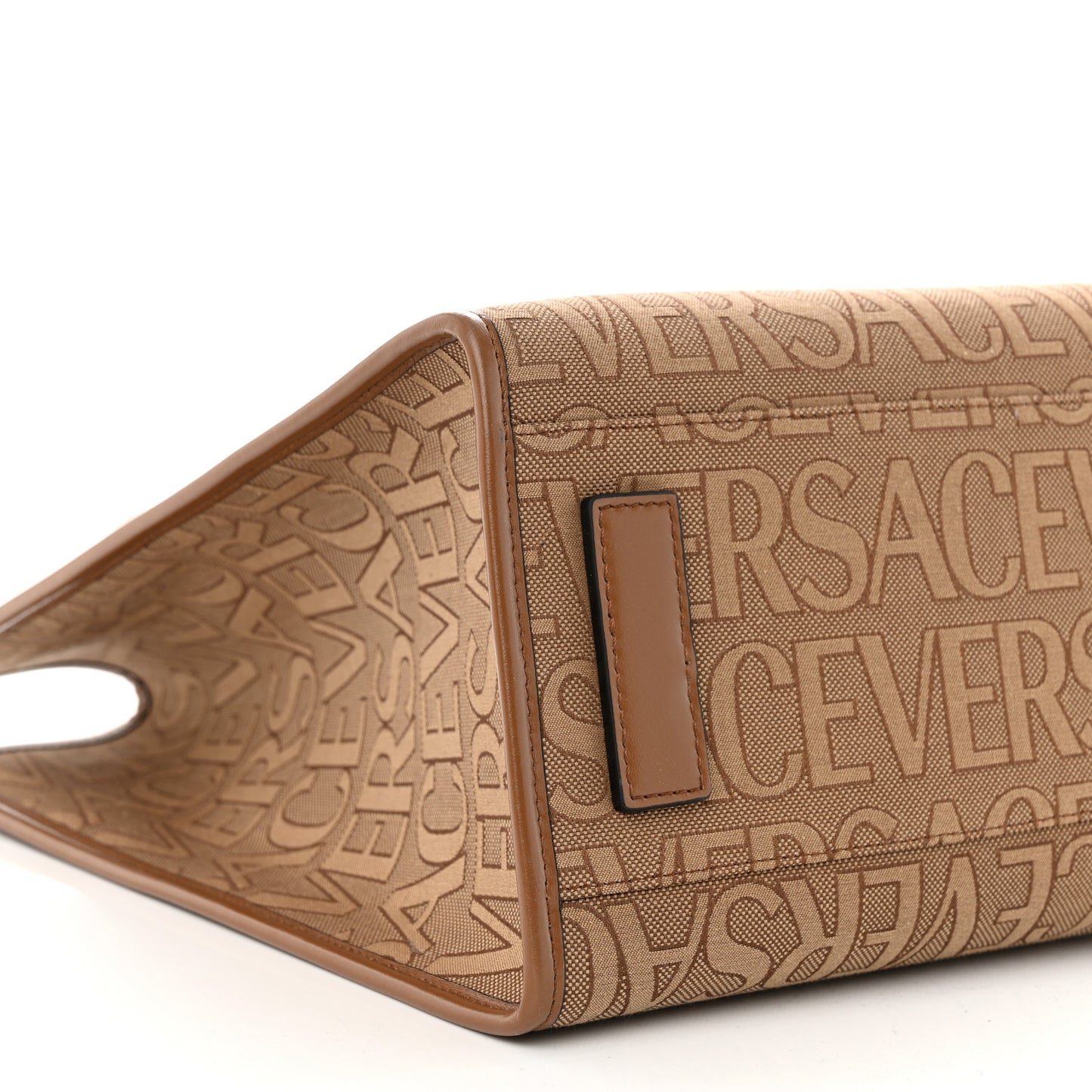Jacquard Canvas Large Allover Medusa Tote Beige