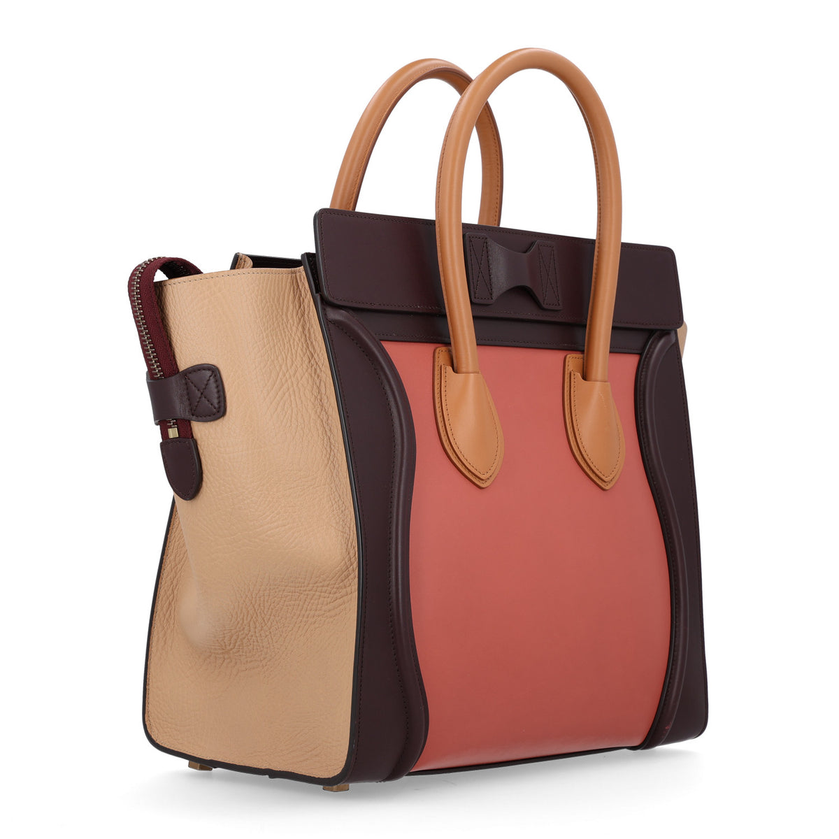 Celine Smooth Calfskin Bullhide Tri-Color Luggage Terracotta 3 of 12