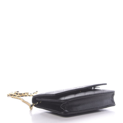 Chanel Caviar Quilted Wallet On Chain WOC Black 5 of 10