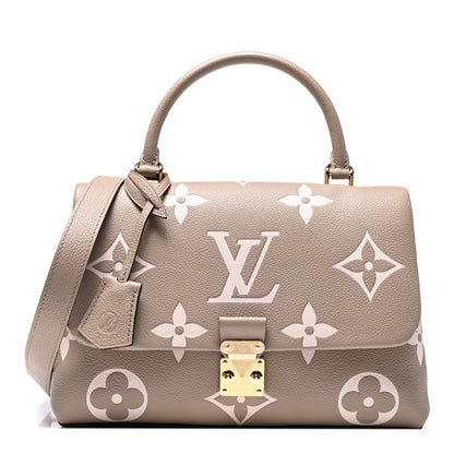 Louis Vuitton Empreinte Monogram Giant Madeleine MM Dove Grey Beige 1 of 10
