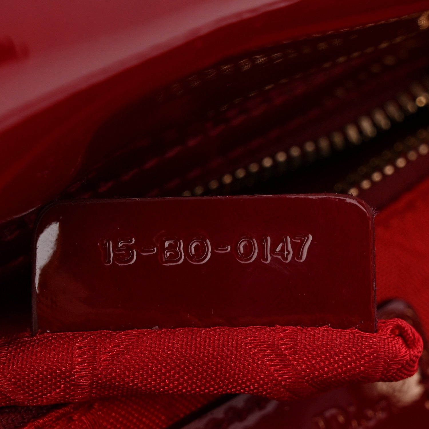 Christian Dior Patent Cannage Mini Lady Dior Red 7 of 10