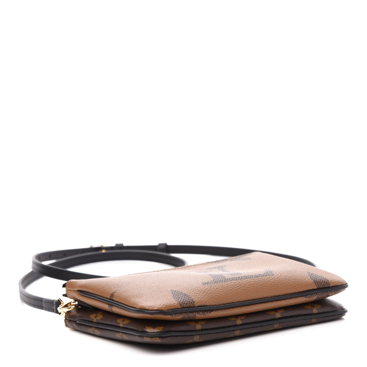 Reverse Monogram Giant Double Zip Pochette
