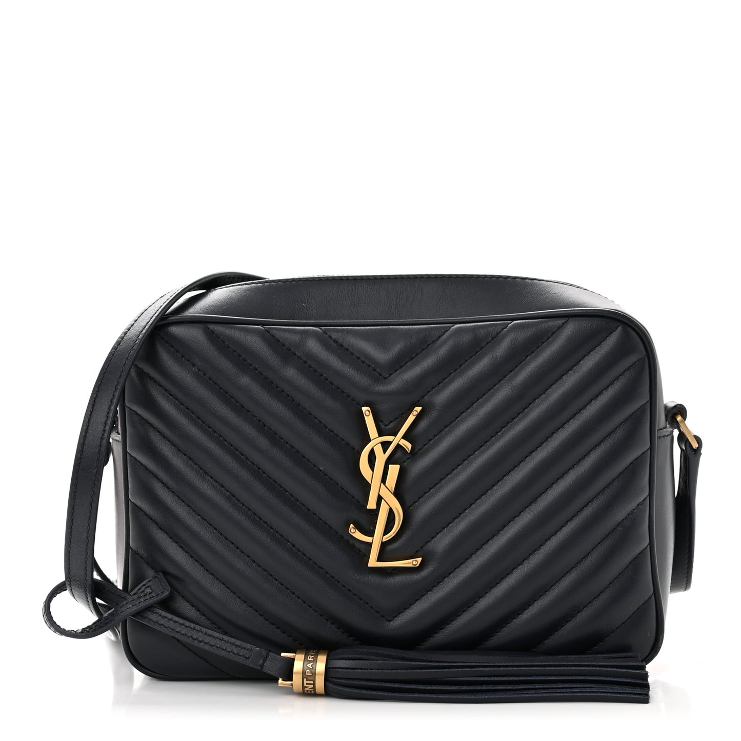 Calfskin Matelasse Monogram Lou Camera Bag Deep Marine