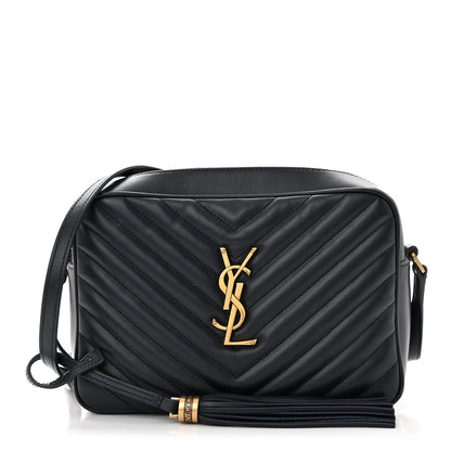 Saint Laurent Calfskin Matelasse Monogram Lou Camera Bag Deep Marine 1 of 12