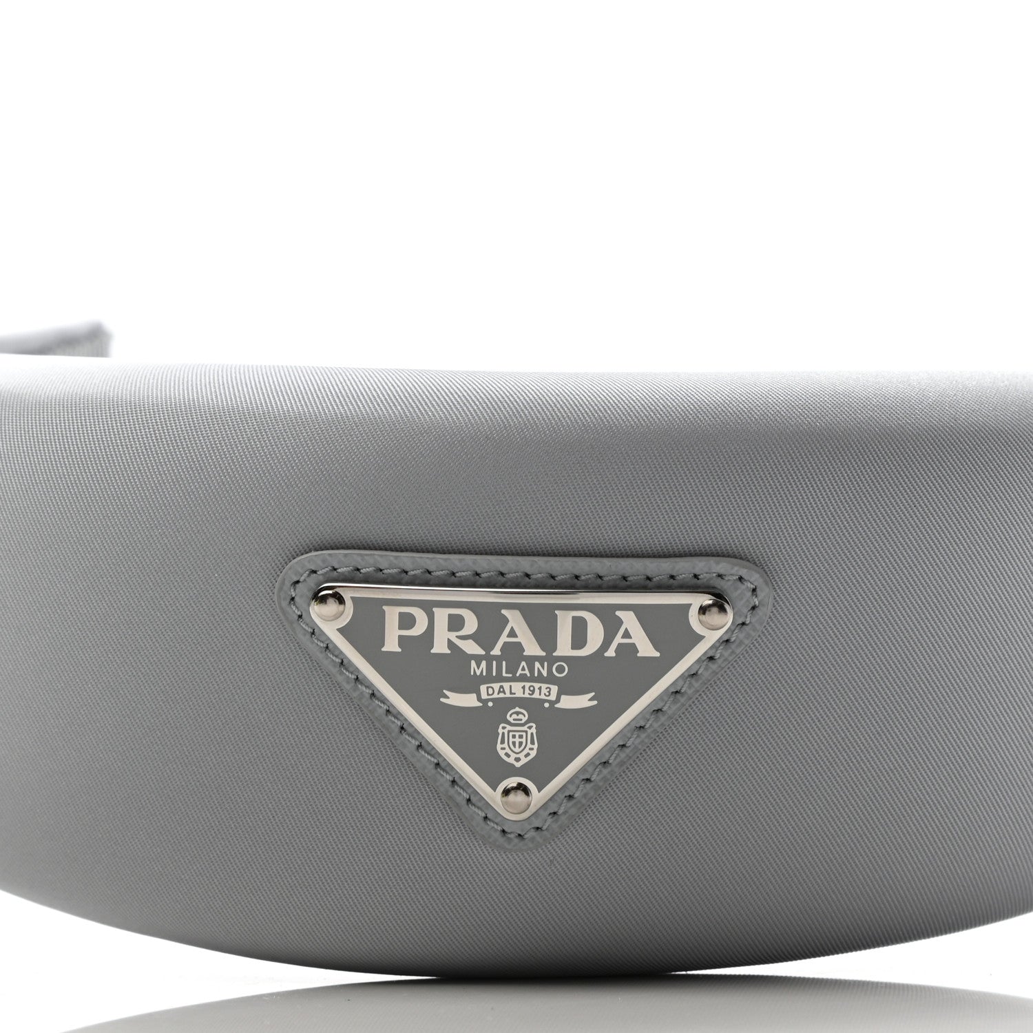 Prada Re-Nylon Triangle Logo Headband Fiordaliso 4 of 6