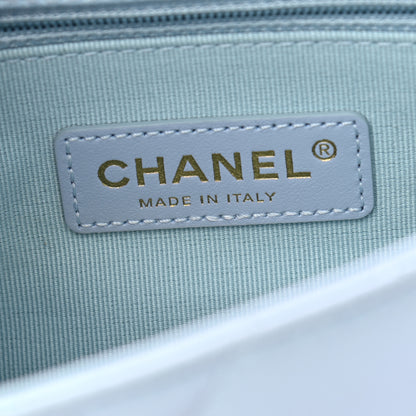 Chanel Iridescent Caviar Quilted Mini My Perfect Flap Light Blue 6 of 11