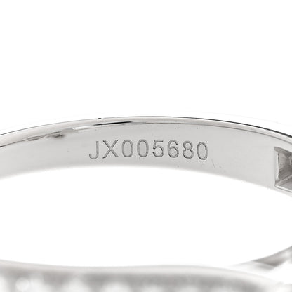 Van Cleef & Arpels 18K White Gold Diamond Socrate Ring 52 6 7 of 8