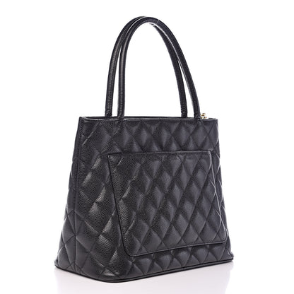 Chanel Caviar Medallion Tote Black 3 of 15