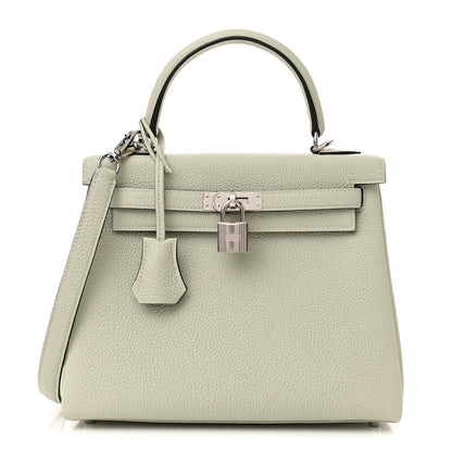 Hermes Togo Kelly Retourne 25 Gris Neve 1 of 11